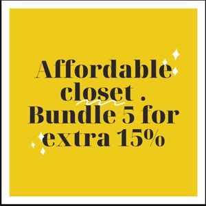 Under $15closet . No offers ...